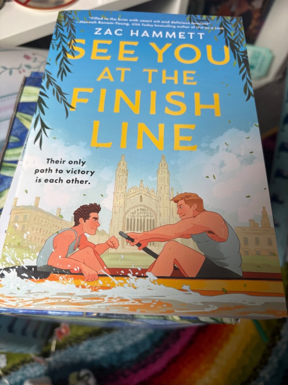 See you at the finish line by Zac Hammett sports romance rom com book